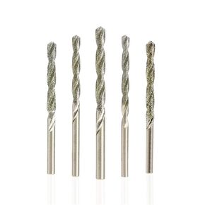 مثقاب مثلي المغطى بالماس 0.8 مم-4.0 مم Micro HSS تويست تويست لتثبيت الحجر الحجر الحجر الحجر حفرة 10pcs in Kuwait