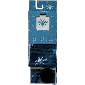 Golf Towel with Magnet, Metal Clip and Brush - Large, Microfiber Magnetic Towel for Golf Bags, Brush to Keep Your Golfing Gear - Clean Folds of Honor in Saudi Arabia