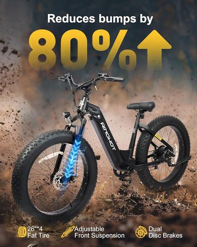 دراجة تيرا الكهربائية للبالغين ، 1000 واط الذروة Ebike ، 26 بوصة دراجة كهربائية الإطارات الدهنية ، 20 ميلاً في الساعة 56 ميلاً من الدراجة الجبلية الكهربائية ، 48 فولت 13AH محاضرة بطارية قابلة للإزالة Ebike ، UL2849 معتمدة ، إطار سبيكة الألومنيوم in Kuwait