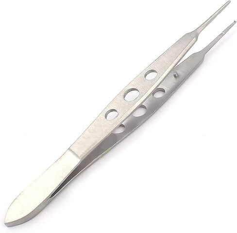 O.R. Premium Grade BONN Forceps 3.5" (8.8CM) 1X2 Teeth 0.12MM with Tying Platform Stainless Steel by G.S ONLINE STORE in Saudi Arabia