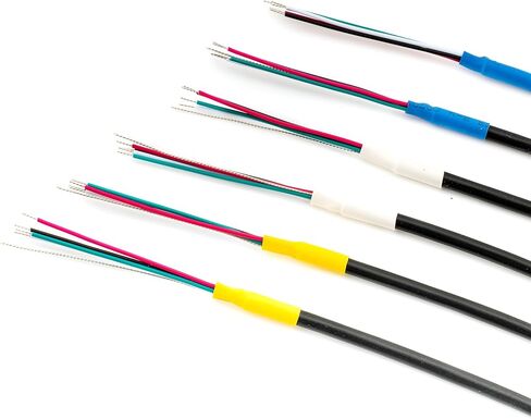MusicLily Pro 26awg مسبقًا سلك سلك سلك سلكي دوائر مكونة من 4 موصلات محمية سلك بيك آب Humbucker 45 سم (مجموعة من 6) in Saudi Arabia