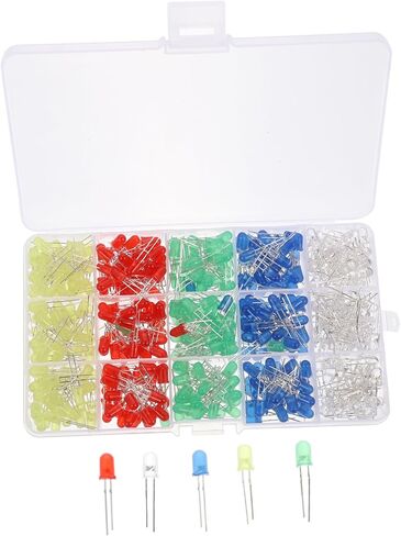 aboofan 500pcs LED مصابيح الصمام الثنائي -مكونات إلكترونيات إنقاذ للمشاريع والتجارب in Saudi Arabia