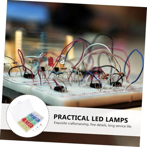 aboofan 500pcs LED مصابيح الصمام الثنائي -مكونات إلكترونيات إنقاذ للمشاريع والتجارب in Saudi Arabia