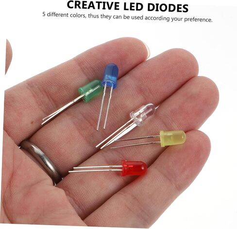 aboofan 500pcs LED مصابيح الصمام الثنائي -مكونات إلكترونيات إنقاذ للمشاريع والتجارب in Saudi Arabia