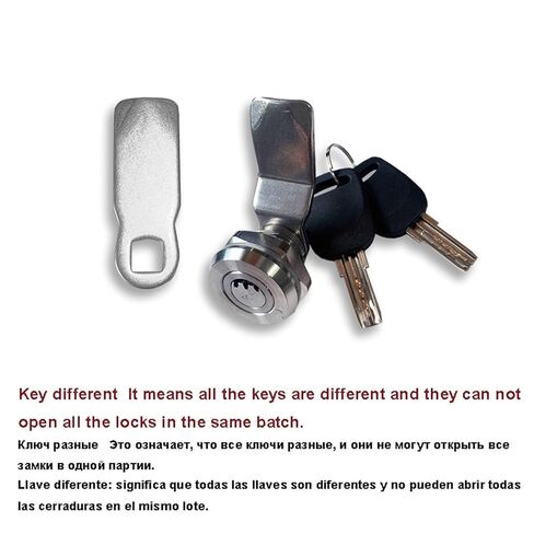 Lock 304 Stainless Cabinet Lock with 2keys 2 Cam Piece 3 Length for Mailbox Toolbox Outdoor Yacht Ships Rarelock MA121 1Pcs(Key Different) in Saudi Arabia