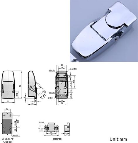 Hasp Cabinet Lock for Sliding Door Mail Box Air Cabinet Eletronic Locker Furniture Drawer Rarelock JA57 G 1Pcs(Silver Small) in Saudi Arabia