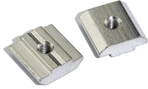 50pcs T Slide Hammer Nut Block Square Nut M3 M4 M5 M6 M8 2020 Aluminum Profile Channel Galvanized Sheet Accessories(20S-M5) in Kuwait