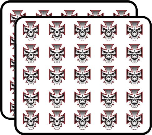 Maltese Cross Skull Vinyl Stickers 1" Each 50 Pack Stickers Durable and Waterproof for Laptops, Cars, Phones in Saudi Arabia