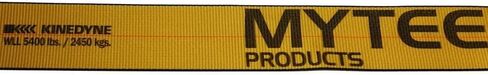 Mytee Products Kinedyne (4 Pack) 4" x 27' Winch Strap with Flat Hook - Gold in Saudi Arabia