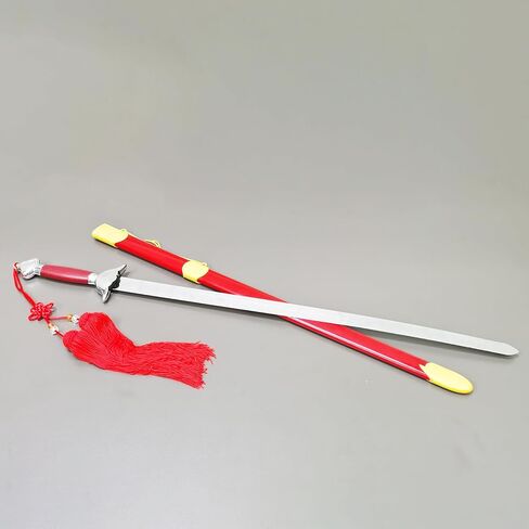 FixTuredisplays® 38 × 4 × 0.9 "Tai Chi Sword مجموعة للمبتدئين ، Tai Chi الصينية Kung Fu فنون القتال للتمارين ، سيف الصلب الكربوني العالي مع غمد ، حقيبة الحمل و Tassel Tassel 21956-NPF in Saudi Arabia