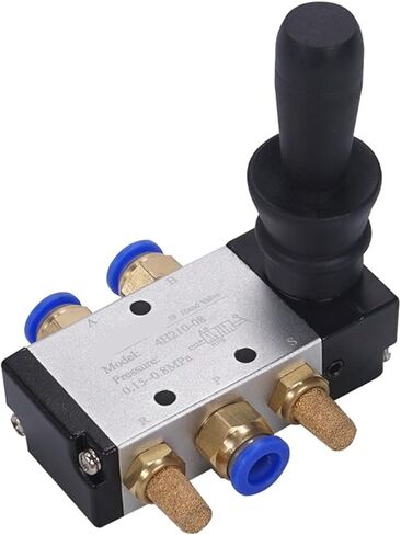 4H210-06/08 4H310-08/10 4H410-15 2 position 5 port handle operated pneumatic hand valve with silencer and accessories(No Fittings,4H410-15) in Kuwait