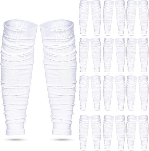 Kigeli 12 Pairs Football Leg Sleeves Soccer Calf Support Compression Sleeves for Men Women Youth Sport Sleeves for Adult(White) in Saudi Arabia