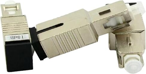 SC 15dB Attenuator Female and Male Fiber Optic Attenuator Quick Connector Metal 5 Pieces in Saudi Arabia