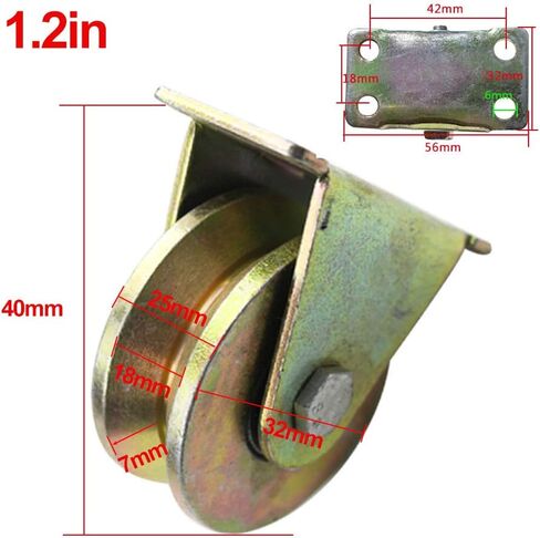Heavy Duty Caster Wheels, Track Wheels, V-Groove Wheels, Industrial Brake Wheels, Double Bearings, Four-Piece Sets, Mechanical Equipment, Load-Bearing 600Kg in Saudi Arabia