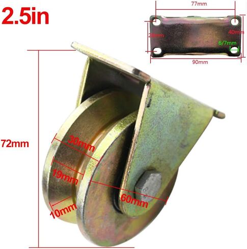 Heavy Duty Caster Wheels, Track Wheels, V-Groove Wheels, Industrial Brake Wheels, Double Bearings, Four-Piece Sets, Mechanical Equipment, Load-Bearing 600Kg in Saudi Arabia