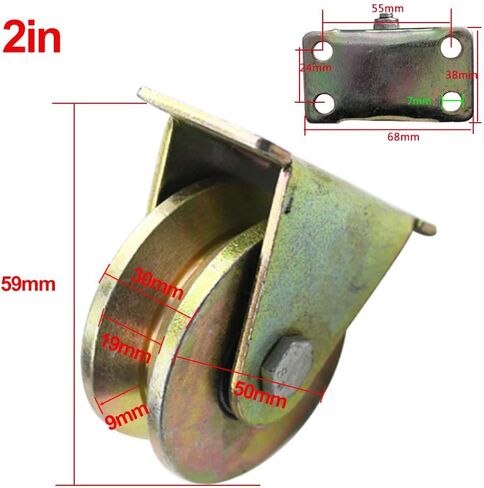 Heavy Duty Caster Wheels, Track Wheels, V-Groove Wheels, Industrial Brake Wheels, Double Bearings, Four-Piece Sets, Mechanical Equipment, Load-Bearing 600Kg in Saudi Arabia