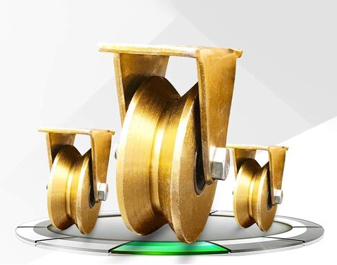 4X V-Groove Wheel Heavy Duty Rigid Caster,Caster Wheels,Track Wheel,V-Shaped Steel Sheave,Wire Rope Wheel,Swivel Caster,Sliding Wheel,Sliding Door Roller,Crane in Saudi Arabia