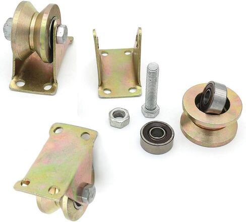 Furniture Legs Feet, V-Groove Rigid Track Wheel,Sliding Gate Roller,Colour Galvanizing,Heavy Duty Barn Door Casters,45# Steel Slide Gate Hardware,for Gate e,Industrial Ma in Saudi Arabia