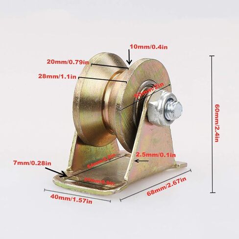 Furniture Legs Feet, V-Groove Rigid Track Wheel,Sliding Gate Roller,Colour Galvanizing,Heavy Duty Barn Door Casters,45# Steel Slide Gate Hardware,for Gate e,Industrial Ma in Saudi Arabia