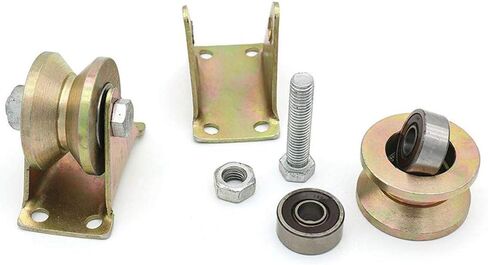 Furniture Legs Feet, V-Groove Rigid Track Wheel,Sliding Gate Roller with Bracket,Heavy Duty Barn Door Casters,45# Steel Slide Gate Hardware,for Gate e,Industrial Machines in Saudi Arabia