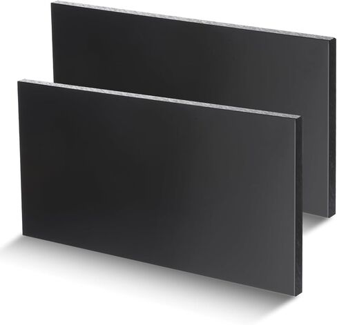 2 PCS ورقة HDPE 1/2 "حجم سميك 6" × 12 "لوحة البولي إيثيلين عالية الكثافة كتلة بلاستيك صلبة الصلبة لتصنيع المنزل in Saudi Arabia
