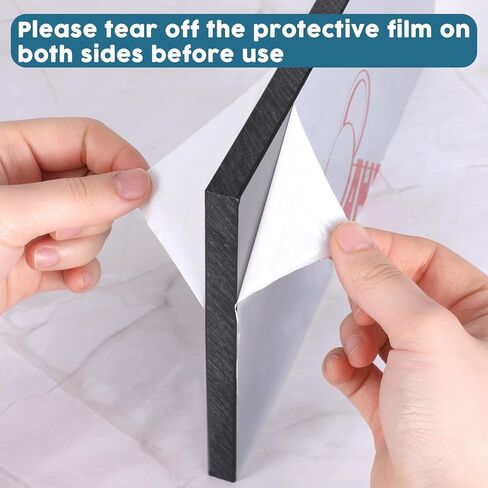 2 PCS ورقة HDPE 1/2 "حجم سميك 6" × 12 "لوحة البولي إيثيلين عالية الكثافة كتلة بلاستيك صلبة الصلبة لتصنيع المنزل in Saudi Arabia