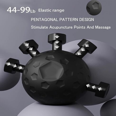 Hand Grip Strengthener 44-90LBS (Black) | Forearm Exerciser & Rehab Tool for Muscle Building, Physical Therapy & Guitar Training in Saudi Arabia