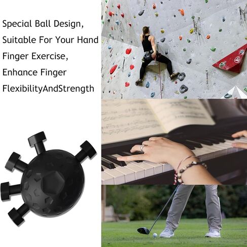 Hand Grip Strengthener 44-90LBS (Black) | Forearm Exerciser & Rehab Tool for Muscle Building, Physical Therapy & Guitar Training in Saudi Arabia