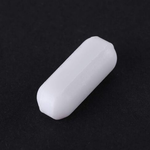 Hilitand 5 pcs أشرطة التحريك من النوع C اللون الأبيض Ptfe تحريك بار مختبر محرك مختبر براغيث مغناطيس صفيحة محرك للخلاط المغناطيسي (C5x15mm) in Kuwait