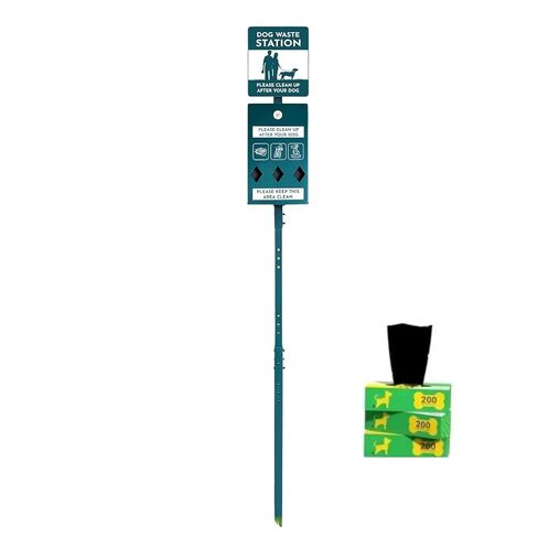 تشمل محطة نفايات الكلاب الفولاذية الكاملة مع موزع الأكياس ، وعاء القمامة ، وأجهزة مقاومة للطقس ، وأجهزة الفولاذ المقاوم للصدأ ، ونظام الأكياس السهل 300 أكياس أنبوب و 25 بطانة in Kuwait