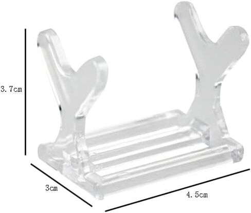 lasenersm 4 Pieces Fishing Lure Display Stand Acrylic Fishing Lure Showing Stand Shelf Fishing Lure Holder Fishing Lure Storage Organizer Fishing Lure Rack Fishing Bait Display(Transparent, S) in Saudi Arabia