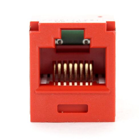 Panduit CJ6X88TGRD Mini-Com UTP RJ45 Cat6a TG-Style Jack Module, Red in Saudi Arabia