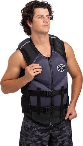 O'Brien Men's Recon US Coast Guard Approved Level 70 Buoyancy for Waterskiing, Wakeboarding, Surfing and Boating, Red, Large in Saudi Arabia