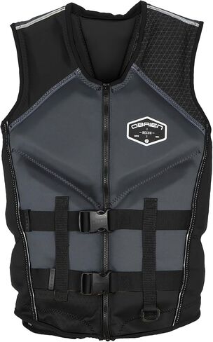 O'Brien Men's Recon US Coast Guard Approved Level 70 Buoyancy for Waterskiing, Wakeboarding, Surfing and Boating, Red, Large in Saudi Arabia