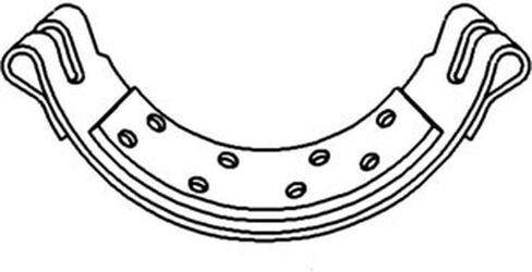 Stevens Lake Parts اثنين من فرقة الفرامل الجديدة ث/بطانة نوبات Allis chalmers تناسب العلبة الملحقة بالحصادة الدولية 170 185 190 200 430 in Saudi Arabia