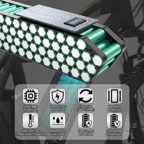 48v 30ah 52v 30ah ebike Lithium Battery Polly-DP-9 for 0W-1500W Motor Motor Kit مع 35A BMS XT60 PLUCT 3A Charger in Saudi Arabia
