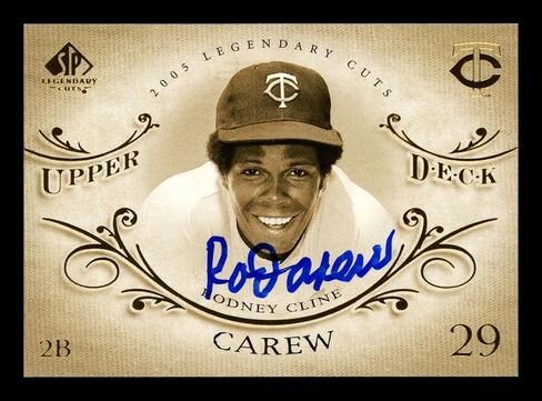 ROD CAREW موقعة 2005 SP CUTS CATS CARDS #70 MINNESOTA TWINS Stock #211323 - MLB MOTUGROGRED CARDS in Saudi Arabia