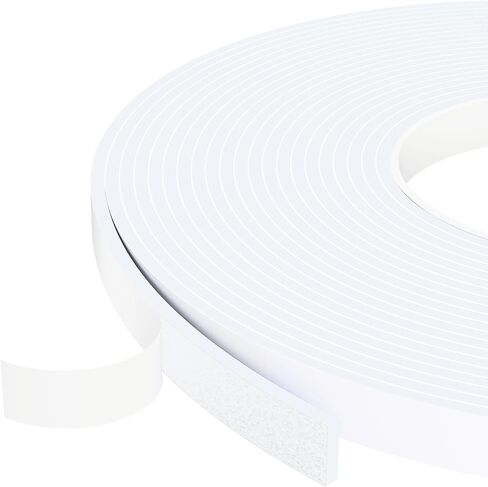 1/2 Inch Wide 1/17 Inch Thick Weather Stripping Door Seal,Window Sealing Tape,Foam Insulation Tape,Single-Sided Self-Adhesive Foam Strips,33 Feet Long Black in Kuwait