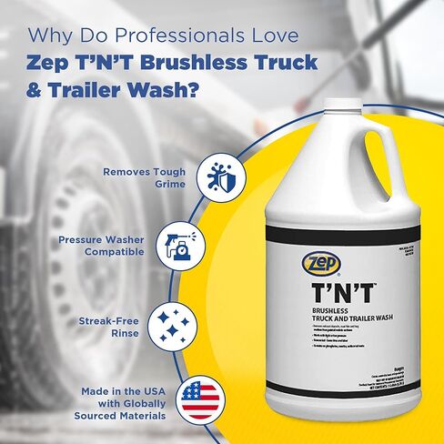 Zep Brushless T'N'T Truck and Trailer Wash - 5 Gallon (1 Pail) 37635 in Kuwait