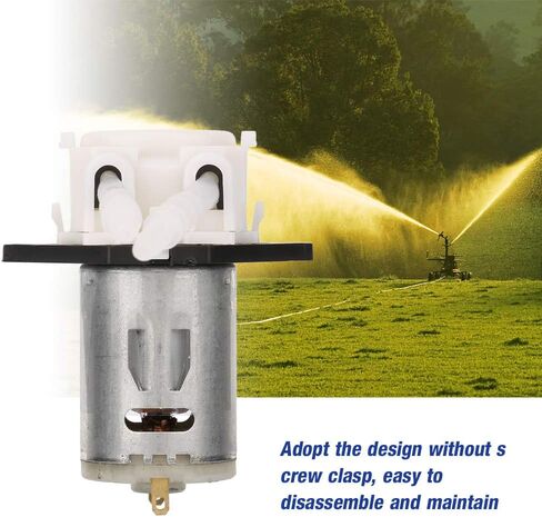Peristaltic Pump Dosing Pump DIY Peristaltic Tube Head 12V 3x5 for Aquarium Lab Chemical Analysis Black White Green Optional (Black) in Saudi Arabia