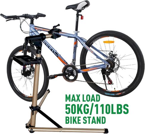 Bike Repair Stand Bicycle Stand for Mechanic Maintenance Rack Road Mountain Lightweight & 360 Adjustable Quick Release Portable Whole Aluminum Alloy for MTB Max 110lbs in Kuwait
