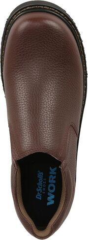 Dr. Scholl's Shoes Men's Winder II Work Shoe, Brown Tumbled Leather, 8.5 Wide US in Saudi Arabia