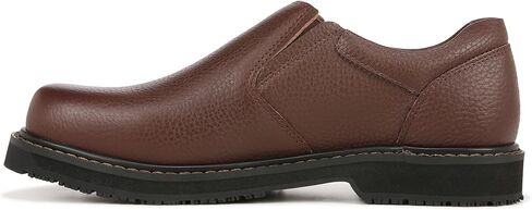 Dr. Scholl's Shoes Men's Winder II Work Shoe, Brown Tumbled Leather, 8.5 Wide US in Saudi Arabia