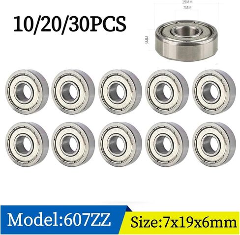 10pcs/Lot Ball Bearing 625zz 5x16x5mm Carbon Steel Bearings 607 623 626 688 685 687 608 for Scooter (685zz 5x11x5mm ، 40pcs) in Saudi Arabia