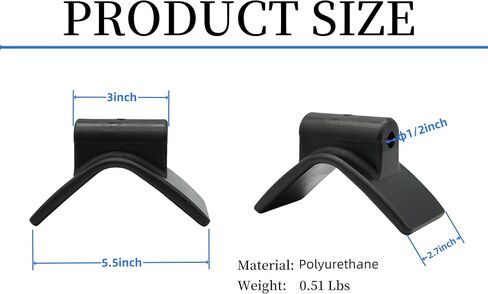 3" Boat Trailer Bow Stop fits 3" Bracket with 1/2" Shaft - Boat Trailer V-Shape Roller for Secure Boat Launching & Loading - Compatible with Most Boat Trailers in Saudi Arabia