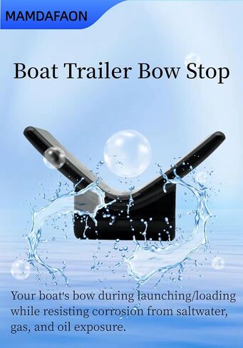 3" Boat Trailer Bow Stop fits 3" Bracket with 1/2" Shaft - Boat Trailer V-Shape Roller for Secure Boat Launching & Loading - Compatible with Most Boat Trailers in Saudi Arabia