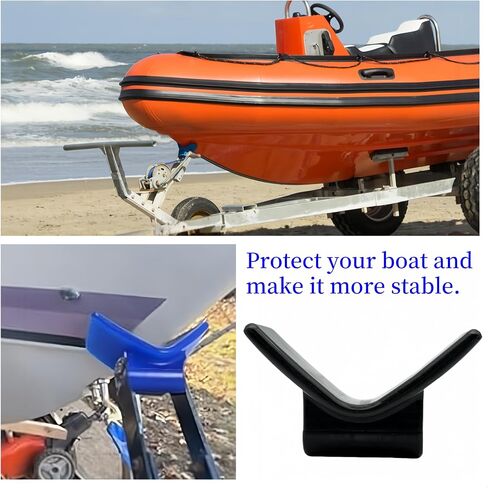 3" Boat Trailer Bow Stop fits 3" Bracket with 1/2" Shaft - Boat Trailer V-Shape Roller for Secure Boat Launching & Loading - Compatible with Most Boat Trailers in Saudi Arabia