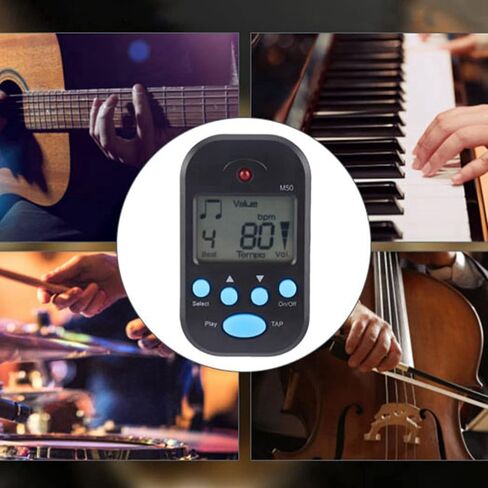LCD Digital M50 Metronome Tempo Guitar Music Portable in Saudi Arabia