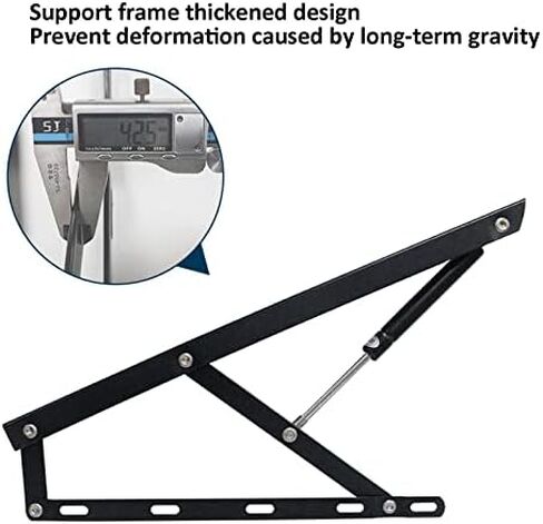 Pack of 2 Pneumatic Bed Lifting Mechanism for Heavy Bed Boxes Gas Springs Furniture Hinge Spring Hinges Folding Lift Up Spring Hinges in Saudi Arabia