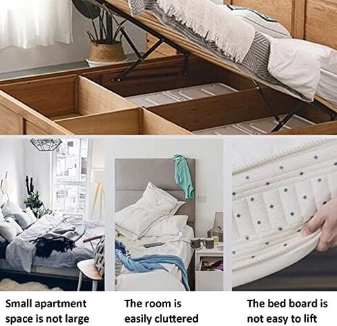 Pack of 2 Pneumatic Bed Lifting Mechanism for Heavy Bed Boxes Gas Springs Furniture Hinge Spring Hinges Folding Lift Up Spring Hinges in Saudi Arabia